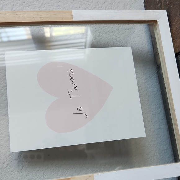 2 - LOVE 💕 8x10 Home Décor Glass Love is Love & Je T'aime Pastel colors - Picture 3 of 5